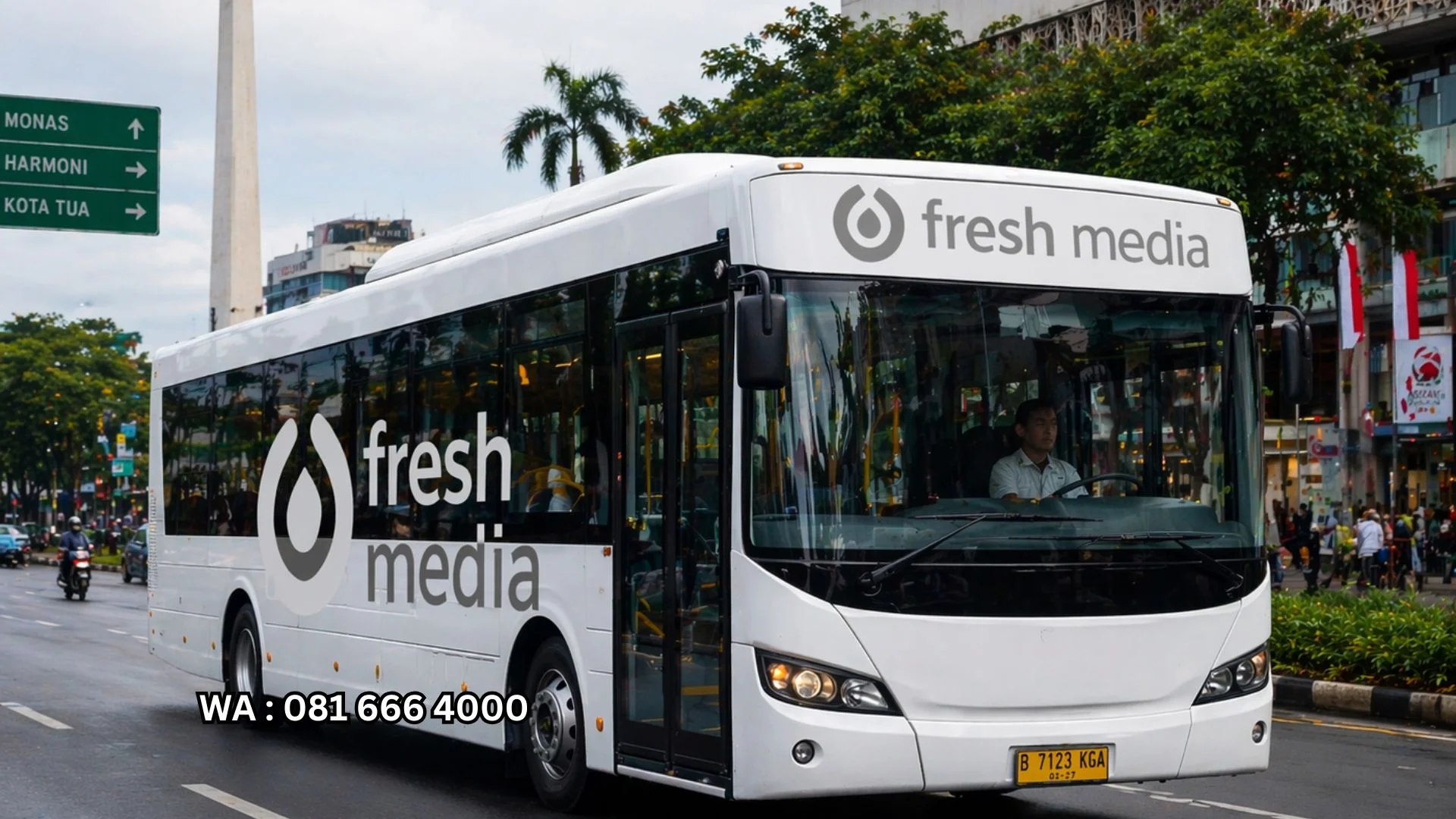 Jasa Branding Bus Puncak Jaya