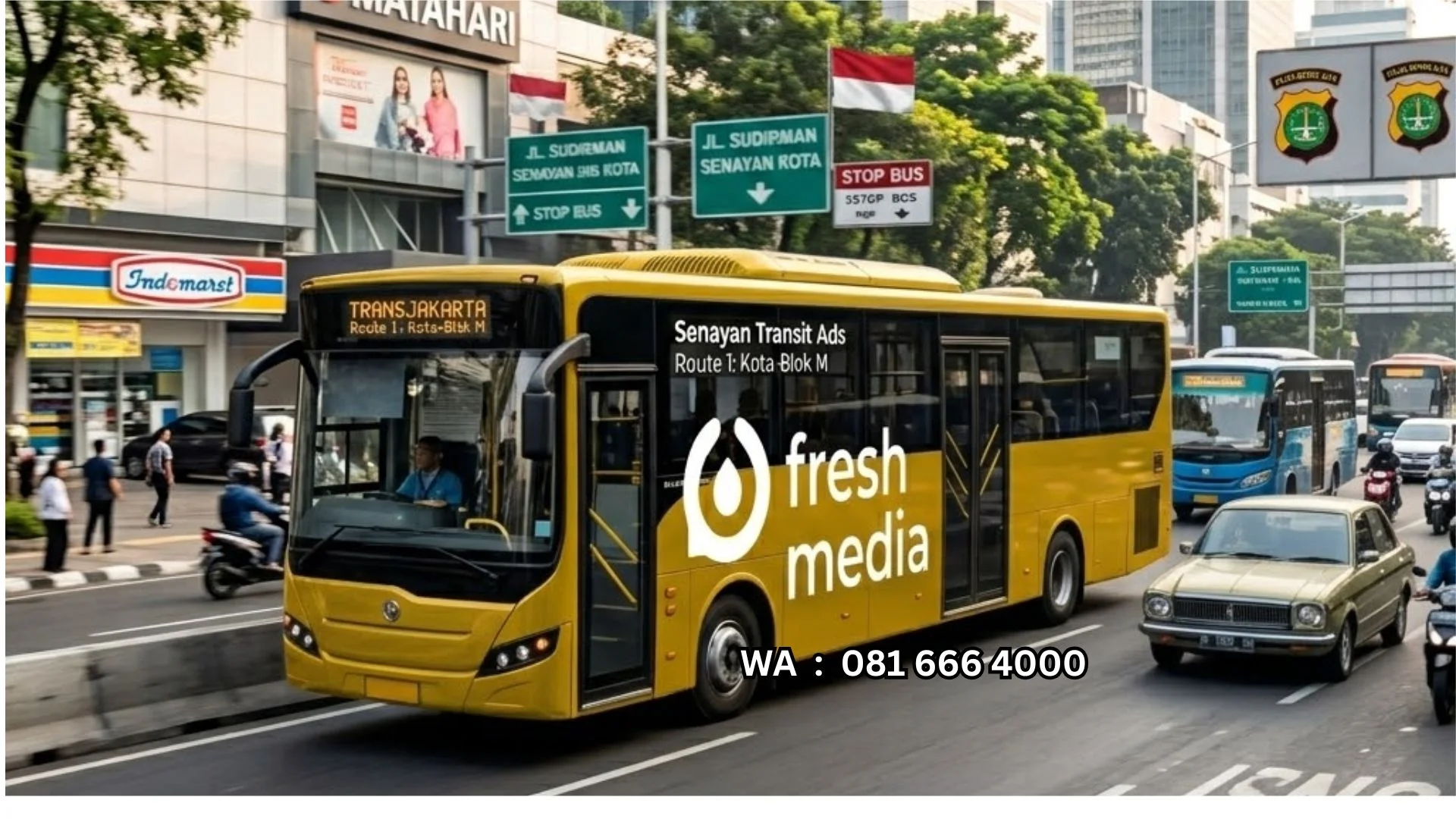 Jasa Branding Bus Tanah Datar
