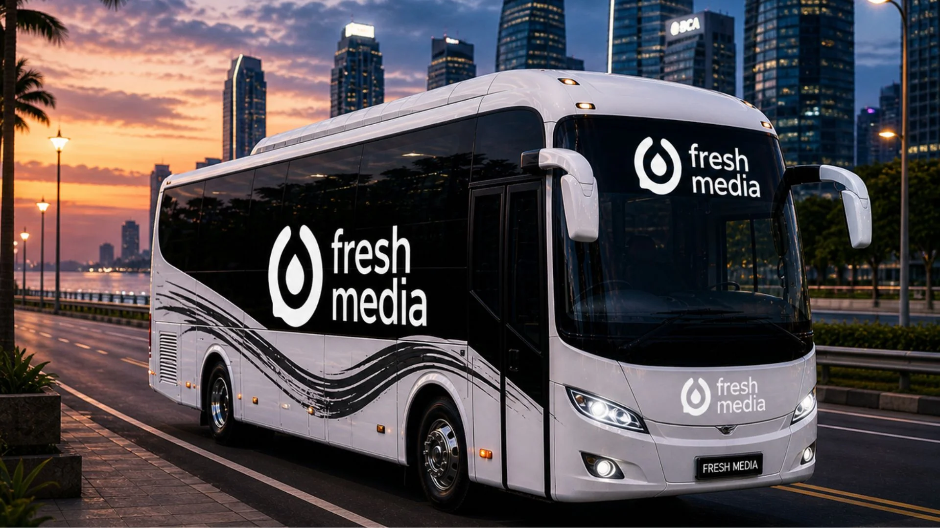 Jasa Branding Bus Tolikara